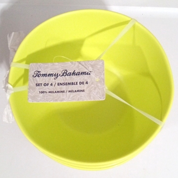 SET OF 12 TOMMY BAHAMA 100% MELAMINE DINNER PLATES SALAD PLATES & SOUP BOWLS NWT - Picture 5 of 6